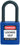 Hængelås safety padlock nylon  38MM blå 6 STK KD - 1