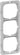 LK FUGA teknisk monteringsramme for SOFT BASE 63 CHOICE & PURE designrammer 3 modul - 1