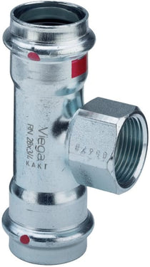 Prestabo T-stykke 42 x  1/2" x 42 mm forzinket stål - 1