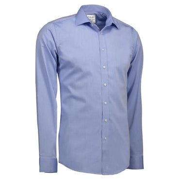 Seven Seas fine twill slim SS30 lys blå str M - 1