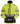 Snickers Hi-Vis letvatteret jakke kl. 2 str M gul/sort - 1