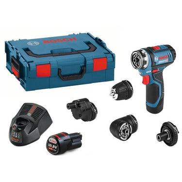 Blå Bosch 12v bore-/skruemaskine gsr m/2x2,0Ah lader og kuffert - 1