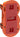 LK FUGA Air Slim forfradåse 2,5 modul orange - 1