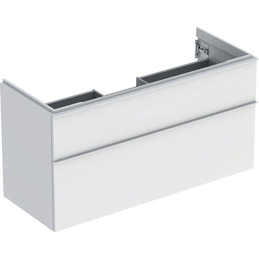Geberit Icon vaskeskab 1184 x 476 x 615 mm 2 skuffer hvid højkomprimeret trelags-spånplade mat lakeret - 1