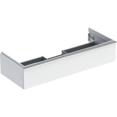 Geberit Icon vaskeskab 1184 x 476 x 247 mm 1 skuffe hvid højkomprimeret trelags-spånplade lakeret blankpoleret - 1
