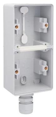 Underlag 2-modul 1x M20 IP55 grå - 1