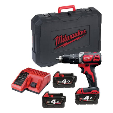 Milwaukee 18V Slagboremaskine Kompakt Bpd-403c m/3X4,0Ah lader og kuffert - 1