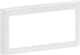 LK FUGA SOFT designramme for 2-modul indsats vandret hvid - 1