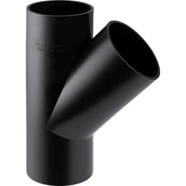 Peh grenrør Geberit 45° Ø63 mm - 1