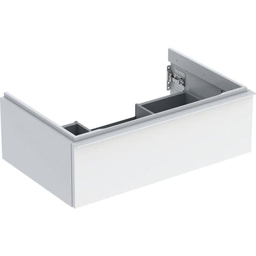 Geberit Icon vaskeskab 740 x 476 x 247 mm 1 skuffe hvid højkomprimeret trelags-spånplade lakeret blankpoleret - 1