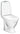 Gustavsberg Nautic 1510HF C+ toilet 2/4 L med P-lås uden sæde og åben skyllerand - 1