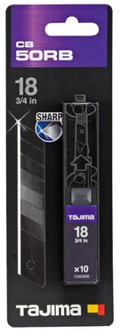 Tajima PREMIUM 18 mm sortcoated knivblad - 1