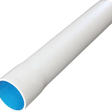 Plastrør stiv halogenfri 320N 20mm hvid med muffe i 4 meters længde - 1
