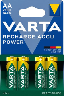 Varta batteri GENOPLADELIG AA 2100mAh 4-PAK - 1