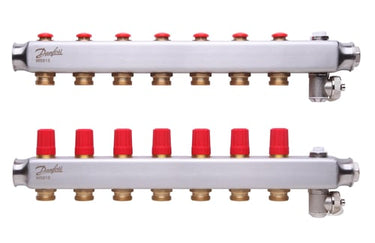 Danfoss gulvvarmemanifold 7+7 SSM - 1