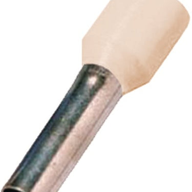 Isoleret terminalrør elfenben 16mm² L=18mm - 1