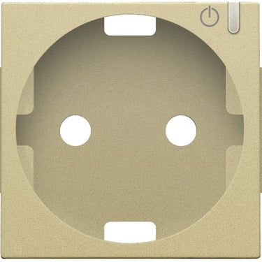 Afdækning til Smart Stikkontakt med sidejord gold coated - 1