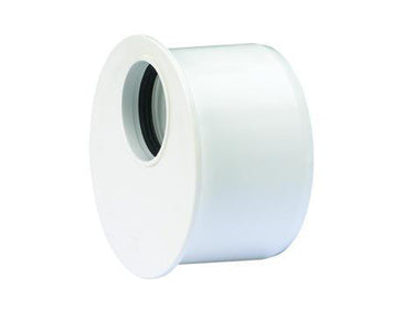 Wafix PP reduktion kort Ø50 x Ø40 mm hvid - 1