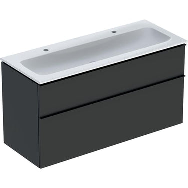 Geberit Icon møbelpakke 1200 x 480 x 630 mm 2 skuffer Lava porcelæn mat lakeret - 1