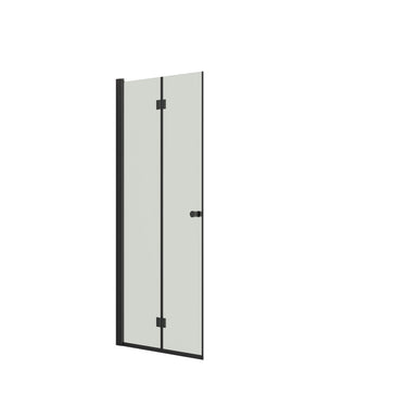 Dansani B91-03 foldedør 200 x 87-89 cm sort/klart glas - 1