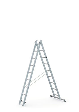 Zarges 2-delt kombistige 2x9 trin 4,0 m - 1