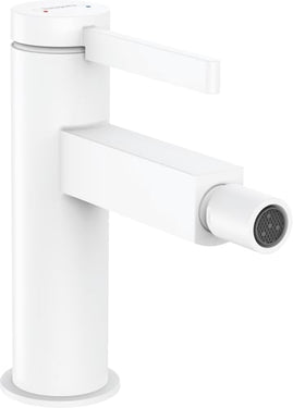 hansgrohe Finoris bidetarmatur m/push-open bundventil mat hvid - 1