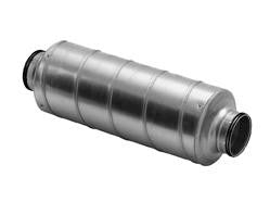 Lindab lyddæmper SLU Ø200 x 600 mm 50 mm isolering - 1