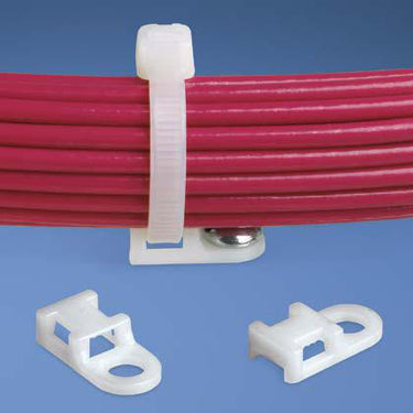 Anker for kabelbinder 6mm hul M5 hvid - 1
