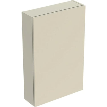 Geberit Icon overskab 450 x 150 x 700 mm 1 låge sandgrå højkomprimeret trelags-spånplade lakeret blankpoleret - 1