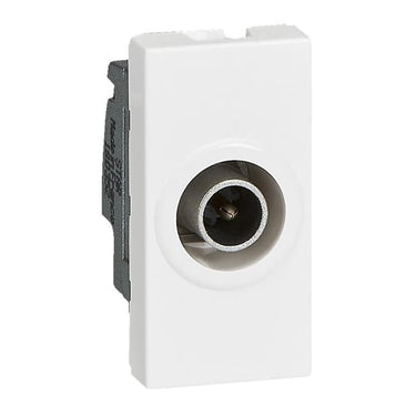 Mosaic TV udtag Ø9,5mm Han 1M hvid - 1