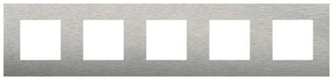 Ramme 5-modul Pure stainless steel on anthracite - 1