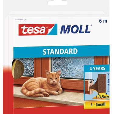 tesamoll standard I-profil fleksibel skumliste hvid 6m 9x4mm - 1