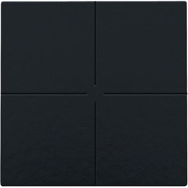4-tryk Bakelite® piano black coated NHC - 1
