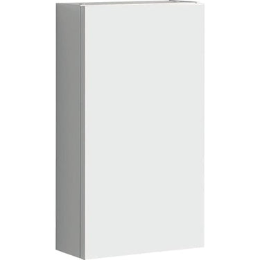 Geberit Renova Plan sideskab 390 x 170 x 760 mm 1 låge blankpoleret hvid højkomprimeret trelags-spånplade lakeret - 1