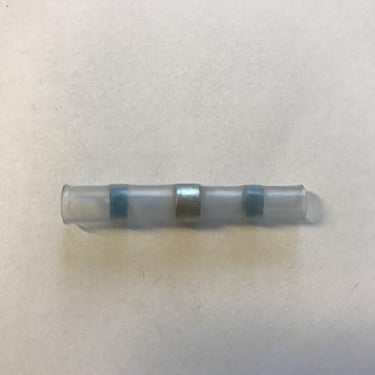 Loddemuffe med smeltbar tin ring og lim blå 1,5-2,5 mm2 - 1