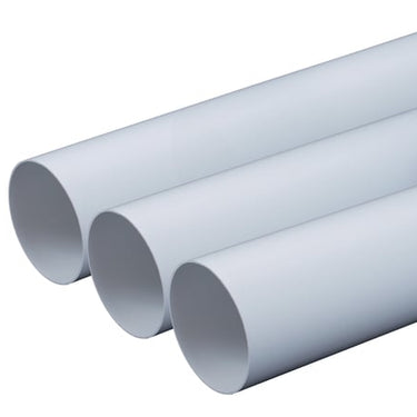 Rund Ø125 kanalrør L=0,5 m PVC - 1