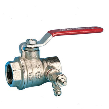 Pettinaroli kuglehane m/St greb rød 51CS muffe/aftap 1/2" - 1