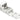 Fastgørelsesadapter til 2-lederklemmer WAGO 221 – 4 mm² hvid - 1
