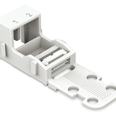 Fastgørelsesadapter til 2-lederklemmer WAGO 221 – 4 mm² hvid - 1