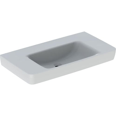 Geberit Renova Plan håndvask 900 x 480 x 185 mm m/fralægningsplads hvid porcelæn - 1
