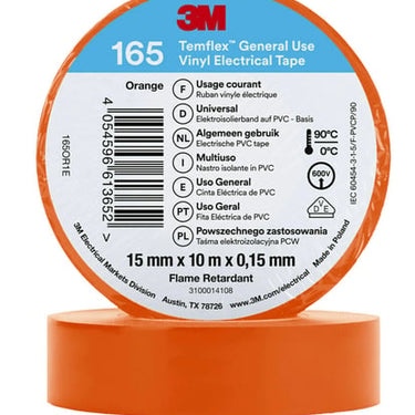 Temflex el vinyltape 165 orange 15 mm x 10 m - 1