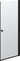 Dansani A81-03 brusedør 200 x 77-79 cm sort/klart glas - 1