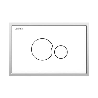 LAUFEN LIS betjeningsplade Duo AW106 hvid - 1