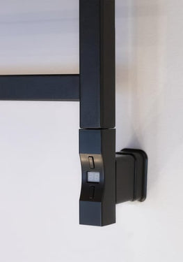 KRISS Nuvo 2 elvarmeelement firkantet profil 600W matsort - 1