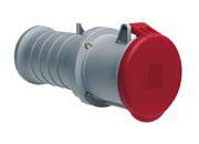 CEE forlængerled 5 polet 63A 415VAC IP44 6H - 1