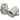 Pinolaflastning med 10mm indvendig gevind hvid - 1