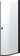 Dansani E91-03 halvrund dør 200 x 72-74 cm sort/klart glas - 1