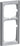FUGA ramme Softline 63 2,5 modul stålmetallic - 1