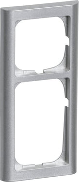 FUGA ramme Softline 63 2,5 modul stålmetallic - 1
