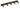 Kabelmanager plast 19" 1U sort - 1